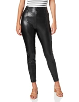 ONLY Womens ONLJESSIE Faux Leather OTW NOOS Leggings, Black, XL - 1