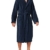 Schiesser Herren mit Kapuze Bademantel, Blau (815-navy), L EU - 1