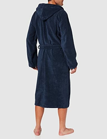 Schiesser Herren mit Kapuze Bademantel, Blau (815-navy), L EU - 3