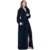SGSD Bademantel Damen Lang Flauschig - Bademantel Extra Lang Herren Frottee Ohne Kapuze - Morgenmantel üBergrößE Leicht Warm Hausmantel Baumwolle Fleece Saunamantel-Bademantel Männer Kuschelig - 1