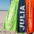 S< Strandtuch mit Name - personalisierte Bedrucking - XXL Saunatuch - Strandtuch 100x200 aus Baumwolle (Dunkelblau) - 3