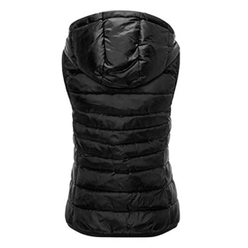 Steppweste Damen Sportweste äRmellos Weste Baumwollweste Weste Steppweste Leichte üBergangsjacke Stepp Jacke Outdoor Kurz Weste Daunenweste GroßE GrößEn Warm Winterjacke Herbst Winter Mantel - 3