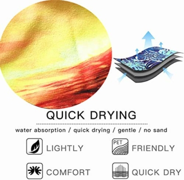 Stillshine. Große Strandtücher Badetuch Trocknend Wasseraufnahme Extra Microfiber XL XXL,Traumfänger Mandala Böhmen Motiv Handtuch Kinder Mädchen Damen Yoga Surfer Kuscheldecke (100x200cm,Bunt) - 3