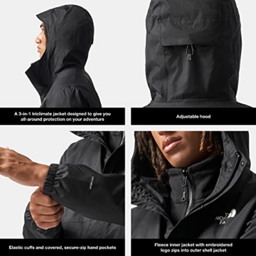 The North Face Herren Hardshelljacke Resolve, schwarz, L - 5