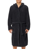 Tommy Hilfiger Herren TOWELLING ROBE Frottee-Bademantel, Wüstenhimmel, L - 1