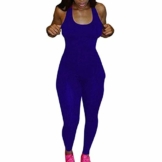 Trainingsanzug Damen Sport Jumpsuit Rückenfrei Yoga Bodysuit Overall Gefaltet Leggings Sporthosen Bandage Playsuits Jogging Strampler Hosenanzug Trainingsanzug - 1