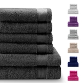 Twinzen Handtuch Set (6-Teilig) mit 4 Handtücher und 2 Badetüchern, 100% Baumwolle - Oeko TEX Std 100 Zertifizierung - Weich und Saugstark - Waschmaschinenfest - Schwimmbad - 1