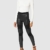 Urban Classics Damen Ladies Fake Leather Tech Yoga-Hose Leggings, Schwarz (Black 00007), W(Herstellergröße: L) - 3