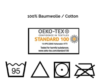 ZOLLNER 4er Set Handtücher, 50x100 cm, 100% Baumwolle, 650g/qm, weiß - 6