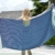ZusenZomer Fouta Hamamtuch XXL Dilan 95x210 Blau - Leichtes Strandtuch Hammam Badetuch mit Fischgrät-Gewebe - 100% Baumwolle Handgewebt - Fair Trade Hammamtuch - 4