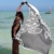 ZusenZomer Hamamtuch XL Schildkröte 95x200 - Hamam Badetuch Fouta Strandtuch Saunatuch Handtuch Damen Herren - 100% Baumwolle Oeko-TEX - Fair Trade Hamamtücher (Grau) - 2
