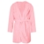 Alueeu Kurz Bademantel Damen Frottee Baumwolle Flauschig mit Kapuze Rosa Morgenmantel Hausmantel Frotteemantel Robe Negligee Saunakilt Morgenrock Nachtwäsche Bathrobe Kimono Reisebademantel - 4