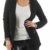 Damen lang Blazer mit Taschen (501), Farbe:Schwarz, Blazer 1:44 / XXL - 1