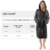 NY Threads Damen Morgenmantel aus Fleece mit Kapuze - Plüsch und Kuscheliger Bademantel für Frauen (Dunkelgrau, Medium) - 5