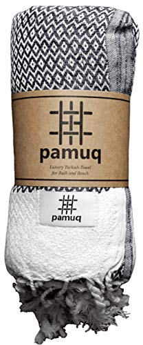 pamuq® Strandtuch XXL Saunatuch Badetuch Hamamtuch Groß Baumwolle Oeko-TEX® Duschtuch Pestemal Handtuch Fouta Pareo Yoga Decke Sporttuch Sarong Herren Damen - 9