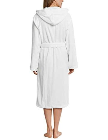 Schiesser Damen Bademantel, 120 Cm Bademantel, Weiß (100-weiss), S EU - 2