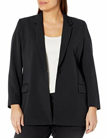 The Drop Blake Long Blazer, Black, M - 6