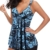 Adigaber Damen zweiteilig Badeanzug Push up Bademoden bauchweg Tankini Set mit Hot Pants Drucken Badeanzug Bikini Sportlich - 1