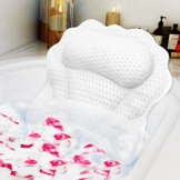Badekissen RUVINCE Ergonomisches Luxus-Badewannenkissen mit Kopf-, Nacken-, Schulter- und Rückenstütze, 4D-Badekissen für die Badewanne mit 6 leistungsstarken Saugnäpfen, passend für alle Badewannen - 1