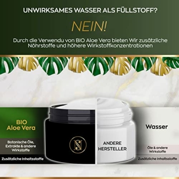 BIO Augencreme mit Aloe Vera - 30ml - Gegen Falten & Müde Augen - Anti Falten Creme – Gegen Augenringe – Belebendes Anti-Aging von Satin Naturel – Eye Cream Made in Germany - 4