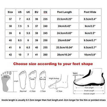 Blingko Laufschuhe Damen Turnschuhe Mode Wanderschuhe Atmungsaktiv Joggingschuhe Schnürsenkel Freizeitschuhe Sport Freizeit Sneaker Gestrickte, Atmungsaktive, Flache Schuhe Stoffschuhe - 5