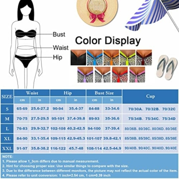 heekpek Badeanzug Damen Push up Vintage Badebekleidung Damen Bauchweg Sport Badeanzüge Frauen mit Bügel Figurformend Badeanzug Tribal Print Gepolsterte Große Größen Bademode, Schwarz, L - 6