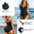 KUMAYES Damen Badeanzug Monokini Bauchweg Schlankheits Badeanzug V Ausschnitt Badebekleidung Bauchweg Bademode Swimsuit (L, Schwarz) - 3