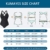 KUMAYES Damen Badeanzug Monokini Bauchweg Schlankheits Badeanzug V Ausschnitt Badebekleidung Bauchweg Bademode Swimsuit (L, Schwarz) - 6