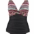 LA ORCHID Laorchid einteiliger Badeanzug bademode v Ausschnitt Damen Badeanzug bauchweg Push up Bademode Swimsuit high Waist Schwimmanzug Böhmen Streifen XXXL - 1