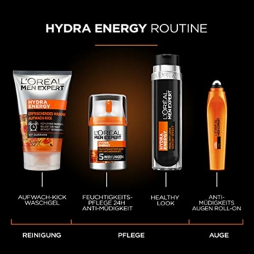 L'Oréal Men Expert Hydra Energy Anti-Müdigkeits Augen Roll-On, 1 Stück - 8