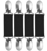 NO Guanyj 4 Stück Pullover Clip Cardigan Clip Cardigan Clip Verschlüsse Kleider Strickjacke Kragen Clip Broschen für Kleidung für Kleidung Bluse Kleider Schal Jacke(13 * 2,5 cm) - 1