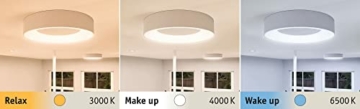 Paulmann 78947 LED Deckenleuchte HomeSpa Casca IP44 White Switch 3200lm 230V 23W Weiß rund dimmbar Metall, Kunststoff 3000 K - 5