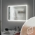 Paulmann 78952 HomeSpa LED Leuchtspiegel Mirra mit Touchschalter IP44 600mm White Switch rund incl. 1x21 Watt Badspiegel Spiegel, Weiß Wandspiegel 2700 K - 6500K - 3