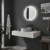 Paulmann 78952 HomeSpa LED Leuchtspiegel Mirra mit Touchschalter IP44 600mm White Switch rund incl. 1x21 Watt Badspiegel Spiegel, Weiß Wandspiegel 2700 K - 6500K - 5