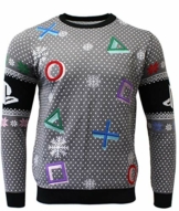 PlayStation Symbols - Grey Xmas Pullover Size M - 1