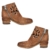 Stiefeletten Damen HLIYY Frauen Einfarbig aushöhlen Elegante Kurzstiefel Mit Blockabsatz Komfort Retro Mode-Stiefel Bequeme Ankle Boots Schuhe Mit Reißverschluss Herbst Winter Schuhe - 3