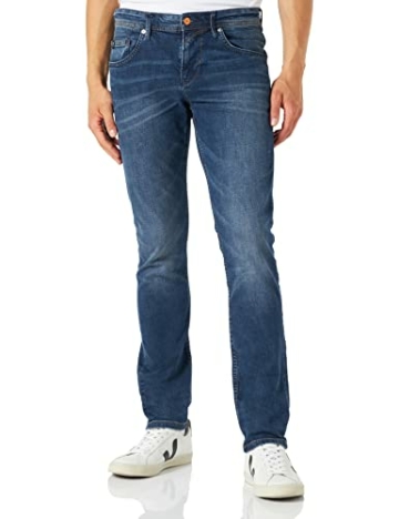 TOM TAILOR Herren Jeans 10622022 Aedan Straight, 10281 - Mid Stone Wash Denim, 34W / 34L - 1