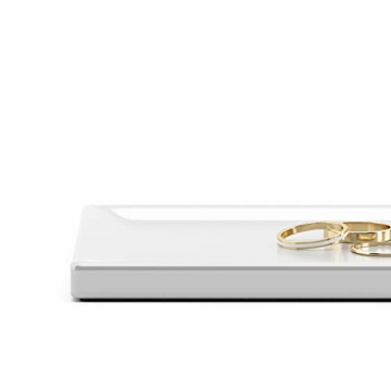 Umbra Trigem Schmuckbaum - Extra Hoher Schmuckständer für Ketten mit integrierter Schmuckablage für Ringe, Ohrringe, Armbänder, Uhren und Accessoires, 3-stufig, Metall, Weiss/Nickel - 11