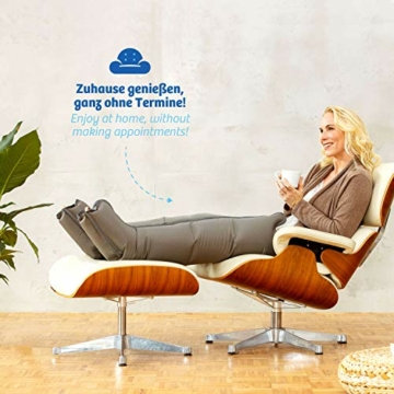 Venen Engel ® 4 Gleitwellen Massage-Gerät mit Beinmanschetten, 4 Luftkammern, Druck & Zeit unkompliziert einstellbar - 2