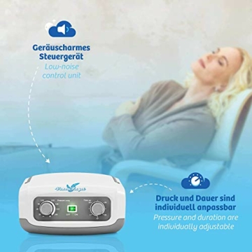 Venen Engel ® 4 Gleitwellen Massage-Gerät mit Beinmanschetten, 4 Luftkammern, Druck & Zeit unkompliziert einstellbar - 4