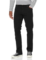 Wrangler Herren Texas Tonal Straight Jeans, Black Overdye, 32W / 32L EU - 1