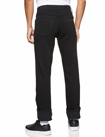 Wrangler Herren Texas Tonal Straight Jeans, Black Overdye, 32W / 32L EU - 2