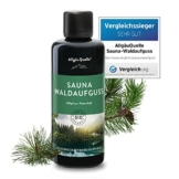 AllgäuQuelle® Saunaaufguss mit 100% BIO-Öle Waldaufguss Fichte Latschenkiefer Alpenzirbe Minze (100ml). Natürlicher Sauna-aufguss mit Sauna-ätherische-Öle im Aufguss-Mittel. - 1