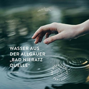 AllgäuQuelle® Saunaaufguss Set GENUSS AUFGUSS 100% BIO | Sauna Aufgussmittel | 4x100ml ✓ Allgäuer Erfrischung ✓ Allgäuer Naturluft ✓ Allgäuer Atemwohl ✓ Allgäuer Zapfenstreich | Sauna Zubehör Set - 6
