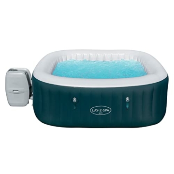 Bestway LAY-Z-SPA Ibiza AirJet™ Whirlpool, 180 x 180 x 66 cm, 4-6 Personen, eckig, Petrolblau - 4