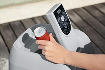 Bestway LAY-Z-SPA Ibiza AirJet™ Whirlpool, 180 x 180 x 66 cm, 4-6 Personen, eckig, Petrolblau - 8