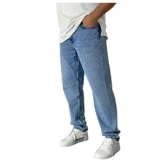 BIBOKAOKE Jeans Herren Einfarbig Loose Jeanshosen Casual Breite Hosen Mode Stretchdenim Hose Herrenjeans Lässige Denimhosen Sporthose Jeanshose Stretch-Denim Männer Jeans-Hose Denim Pants - 1