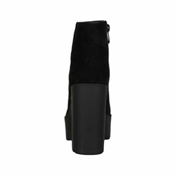 Elara Damen Stiefeletten Chelsea Boots Chunkyrayan HQ115 Black-40 - 5