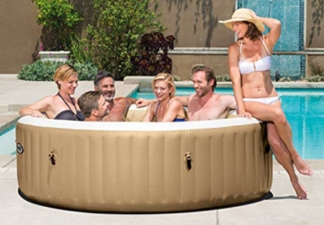 Intex Whirlpool Pure SPA Bubble Massage - Ø 216 cm x 71 cm, für 6 Personen, Fassungsvermögen 1.098 l, beige, 28428 - 4