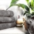 Komfortec 8er Handtuch Set aus 100% Baumwolle, 4 Badetücher 70x140 und 4 Handtücher 50x100 cm, Frottee, Weich, Towel, Groß, Anthrazit Grau - 2